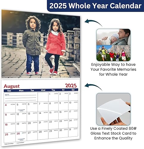 Miniatura 9 de Superior POD SuperiorPOD - Calendario de pared con fotos personalizadas 2023 para el hogar y la oficina, 12 meses, calendarios de regalo para