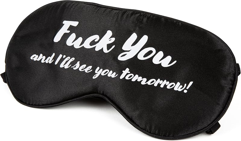 Wild Essentials Allusion Soft Satin Funny Sleep Masks with earplugs (See You Tomorrow)