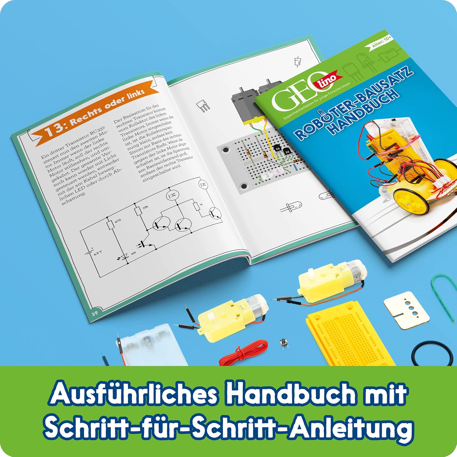 GEOlino Roboter Bausatz, inkl. Handbuch mit ausführlicher Anleitung
