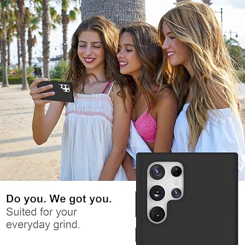 Miniatura 7 de DEENAKIN Funda protectora de silicona para Samsung Galaxy S22 Ultra, suave y sedosa con forro de microfibra suave, funda protectora para Samsung