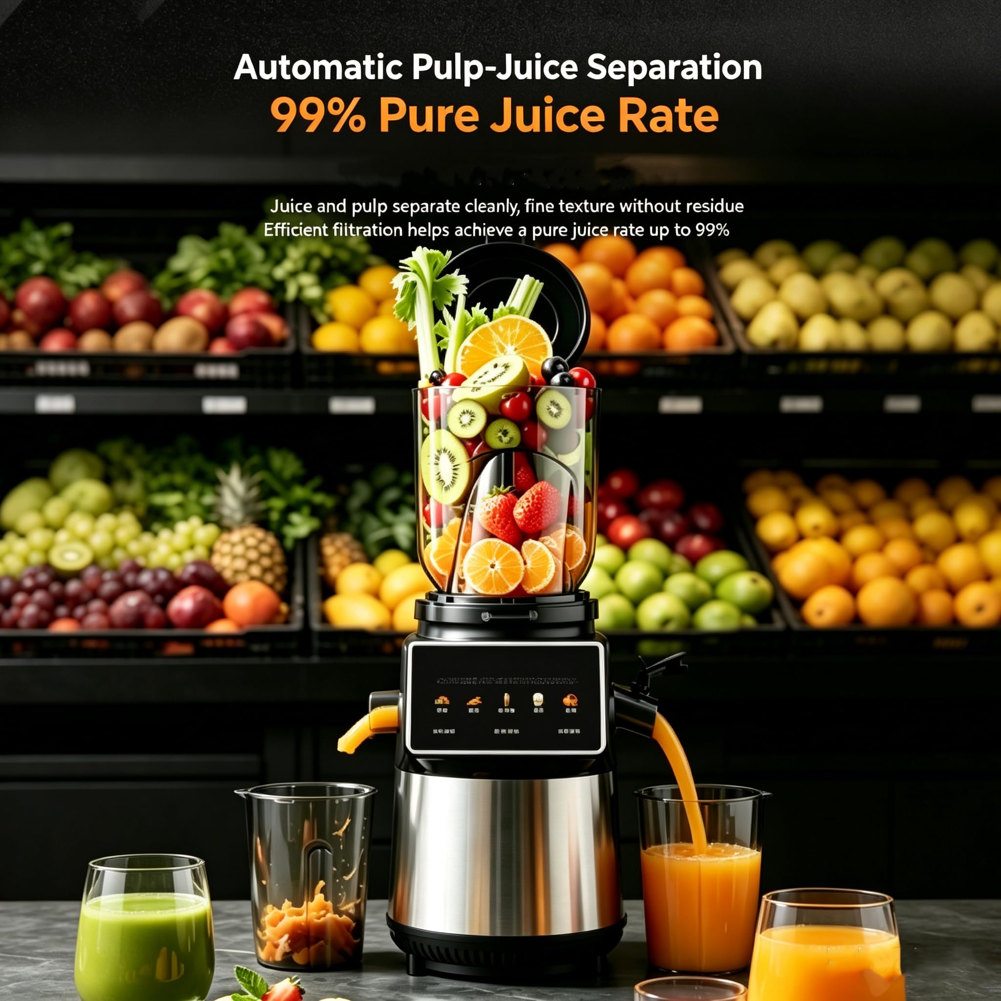 Spremiagrumi A Freddo Da 300 W, Spremifrutta Da 2,2 Litri