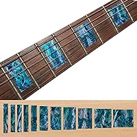 Vista 4 de Adhesivos para mástil de guitarras y bajo - Bloques LP/SG - Blanco perla, F-005BL-WT