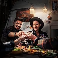 Vista 6 de EverBrite Linterna de campamento de 450 lúmenes, linterna de campamento recargable USB C con parte superior magnética y gancho para colgar, 5 modos