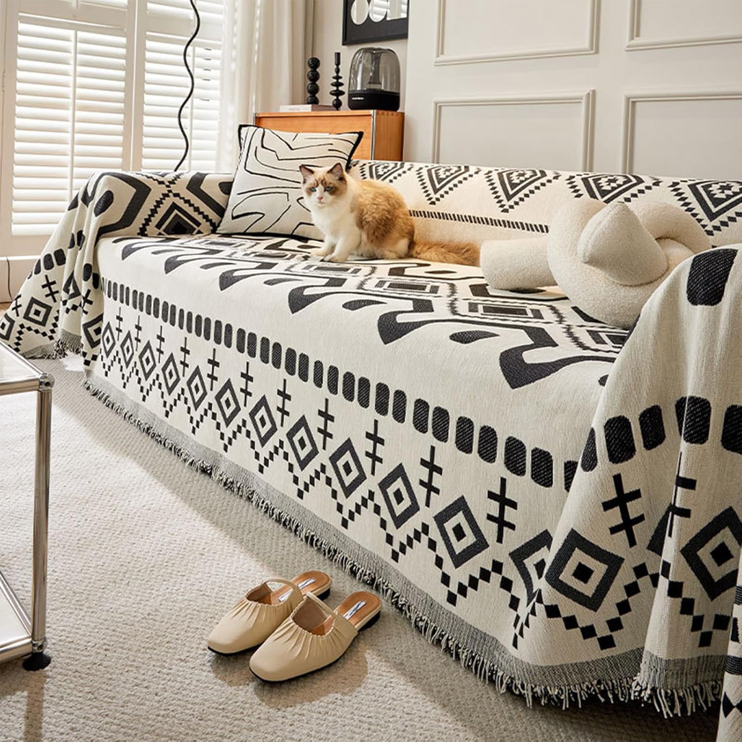 HDCAXKJ 犬用コーナーセクショナルソファカバー L字型ソファカバー タッセル付き シェニール スーパーソフト ノンスリップ U 楽天市場】【楽天1位】ソファー座面カバー ソファーカバー 1-4人掛け ...