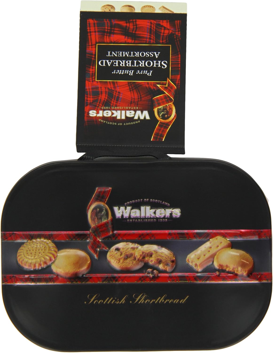 Amazon.co.jp Walkers ショートブレッドアソートメント記念品缶130g Tin Shortbread Assortment