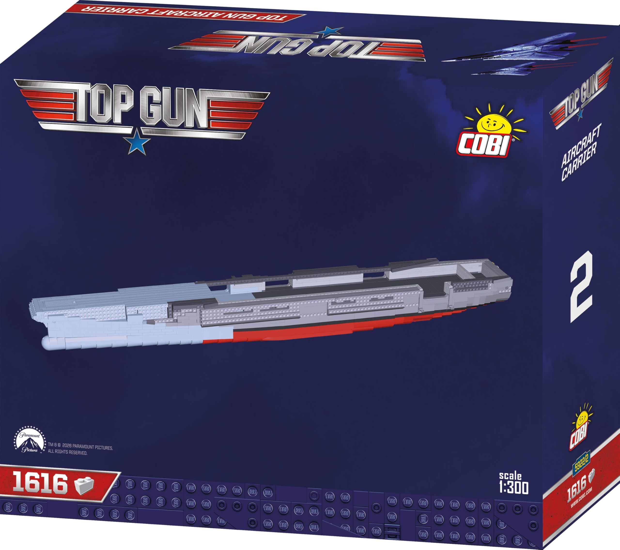 Aircraft Carrier Scale 1:300 6130 pcs Box: 79,5 x 24,4 x 35,0 cm TOP Gun