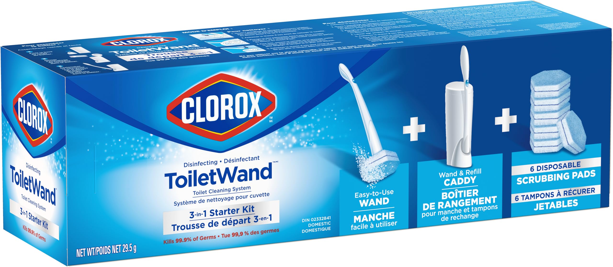 Clorox Disinfecting ToiletWand, Toilet Cleaning System, Starter