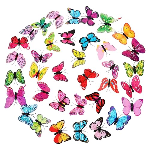 3D Butterfly Brooch Pins, 36 Pcs Butterfly Pin Colorful Art