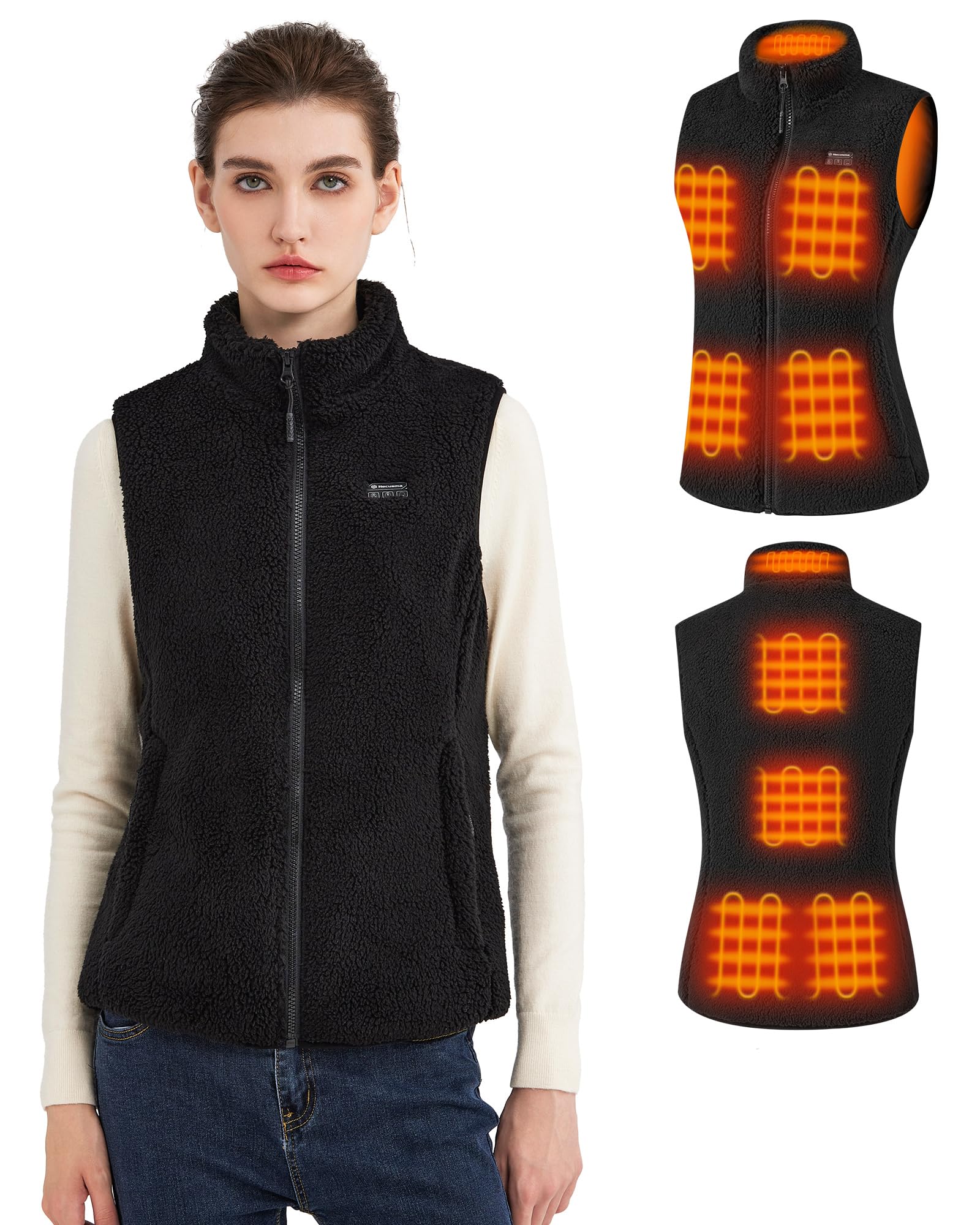 Fuzzy Sherpa Heated Vest