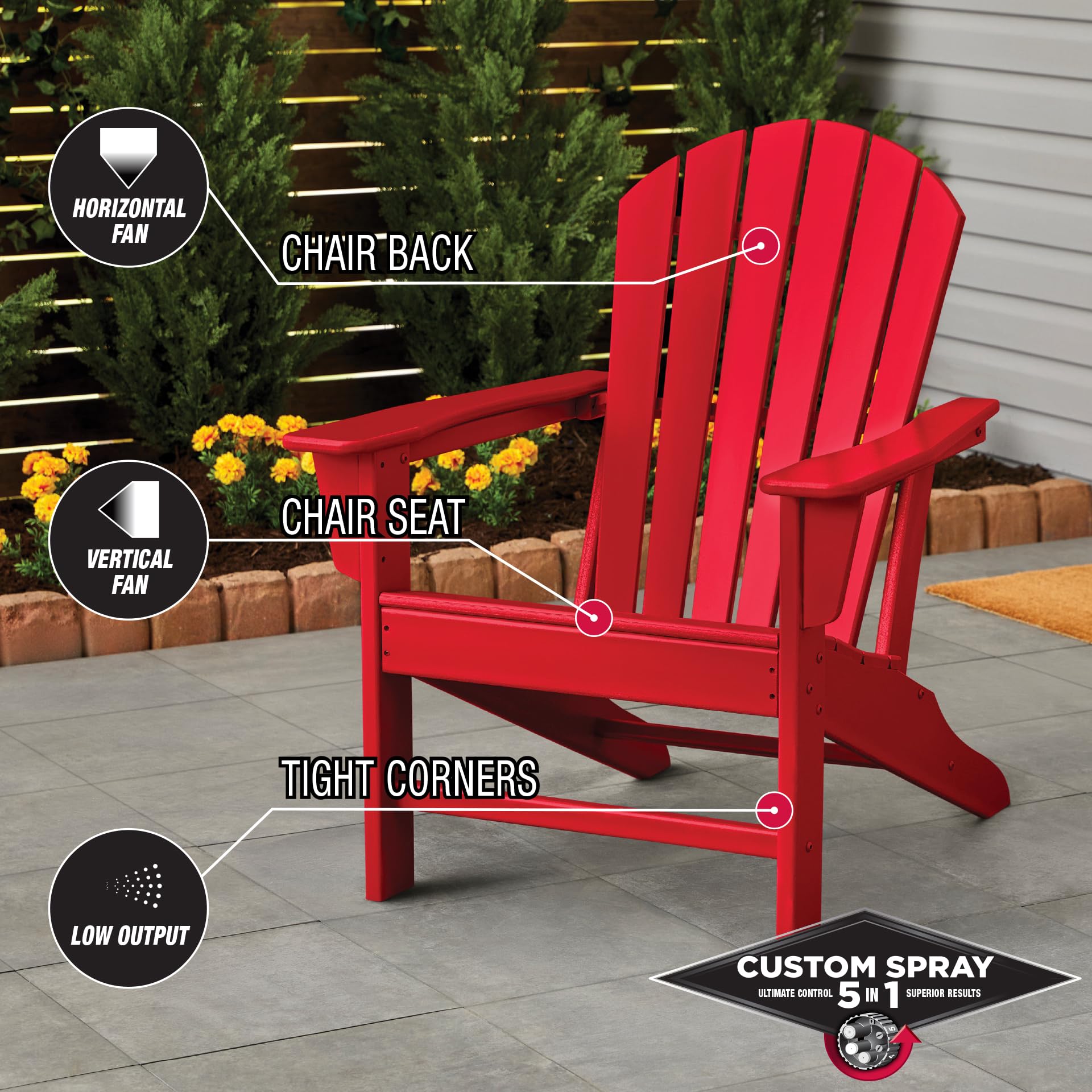 Rust-Oleum 376895 Stops Rust Custom Spray 5-in-1 Spray Paint, 12 oz, Gloss Regal Red, (Pack of 1)