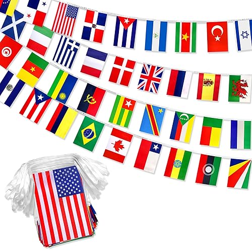 226 Countries International Flag Banner String World Flags Decoration for