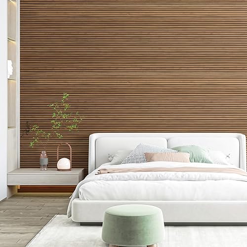 Miniatura 3 de Art3d Paquete de 4 paneles de barra fina con pegamento para decoración de paredes interiores, paneles de pared de poliestireno ultraligeros de 104 x