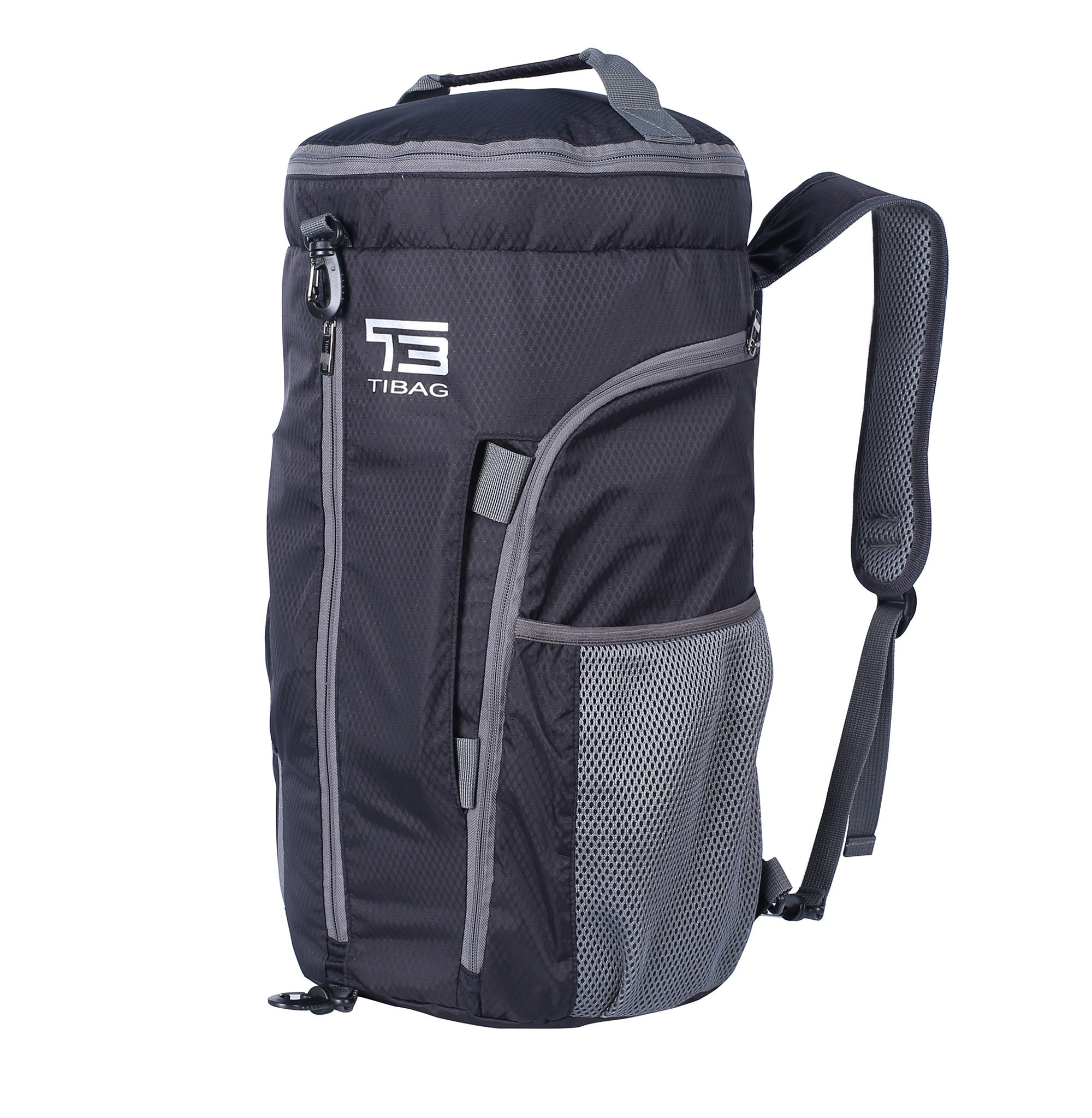 35L/40L Packable Lightweight Waterproof Travel Sports Duffel Backpacks Bag (35L, BLACK)