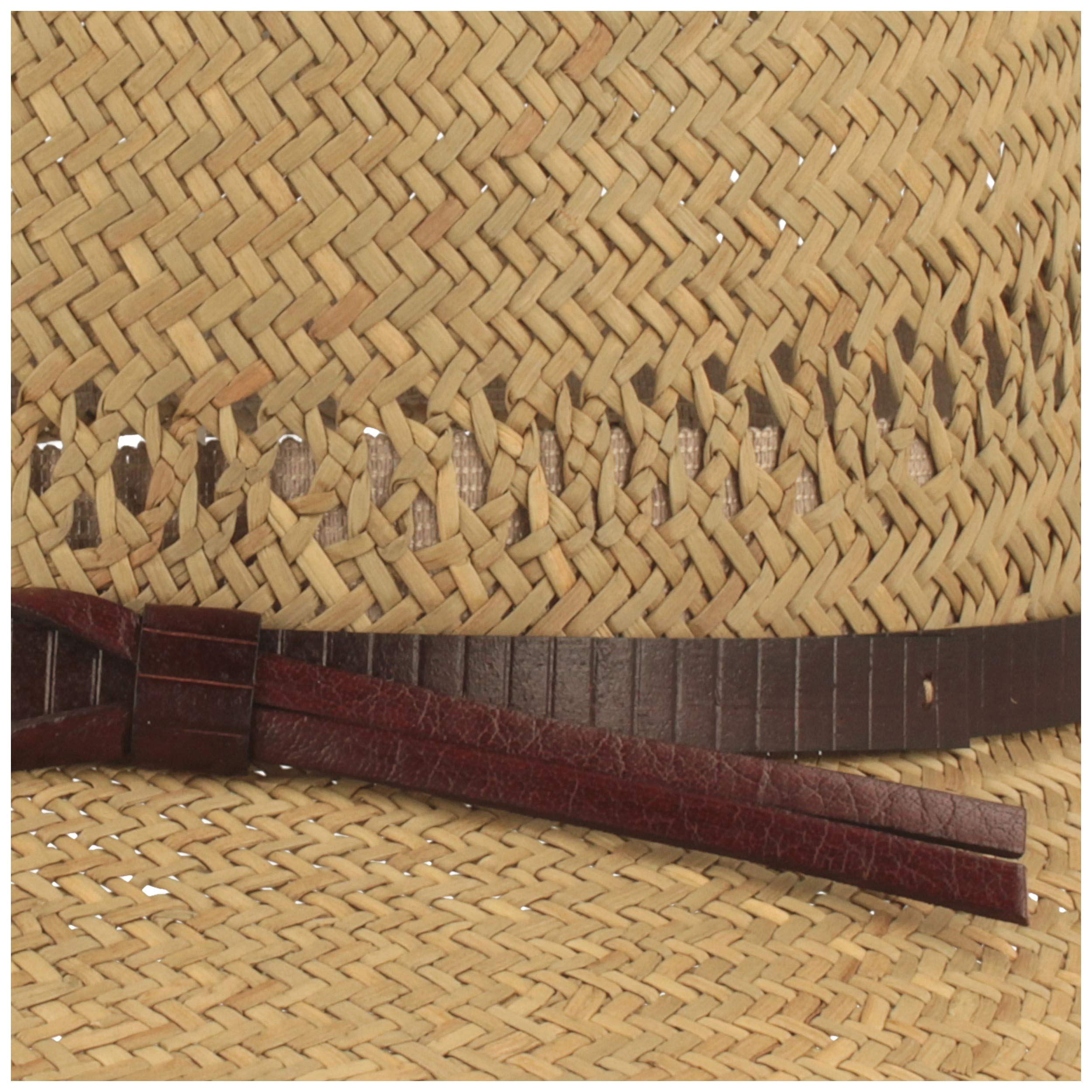 Breiter - Sombrero De Paja Sombrero De Verano Sombrero para El Sol - 100% Paja - Ribete De Piel Sintética - Especialmente Ligero - Naturaleza