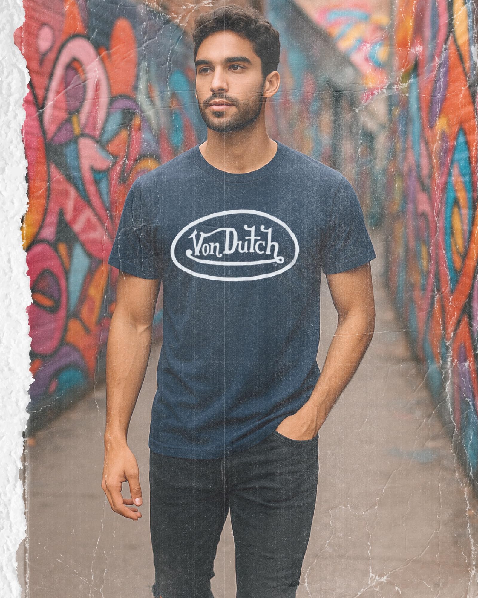 Von Dutch T-shirt con grafica vintage per uomo e donna, unisex, abbigliamento Y2K, camicie classiche retrò streetwear (taglie: S-XL)