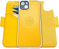 Vista 170 de Dreem Fibonacci - Funda tipo cartera para iPhone 14 Plus Funda desmontable de piel vegana 2 en 1 con soporte integrado, soporte para tarjetas