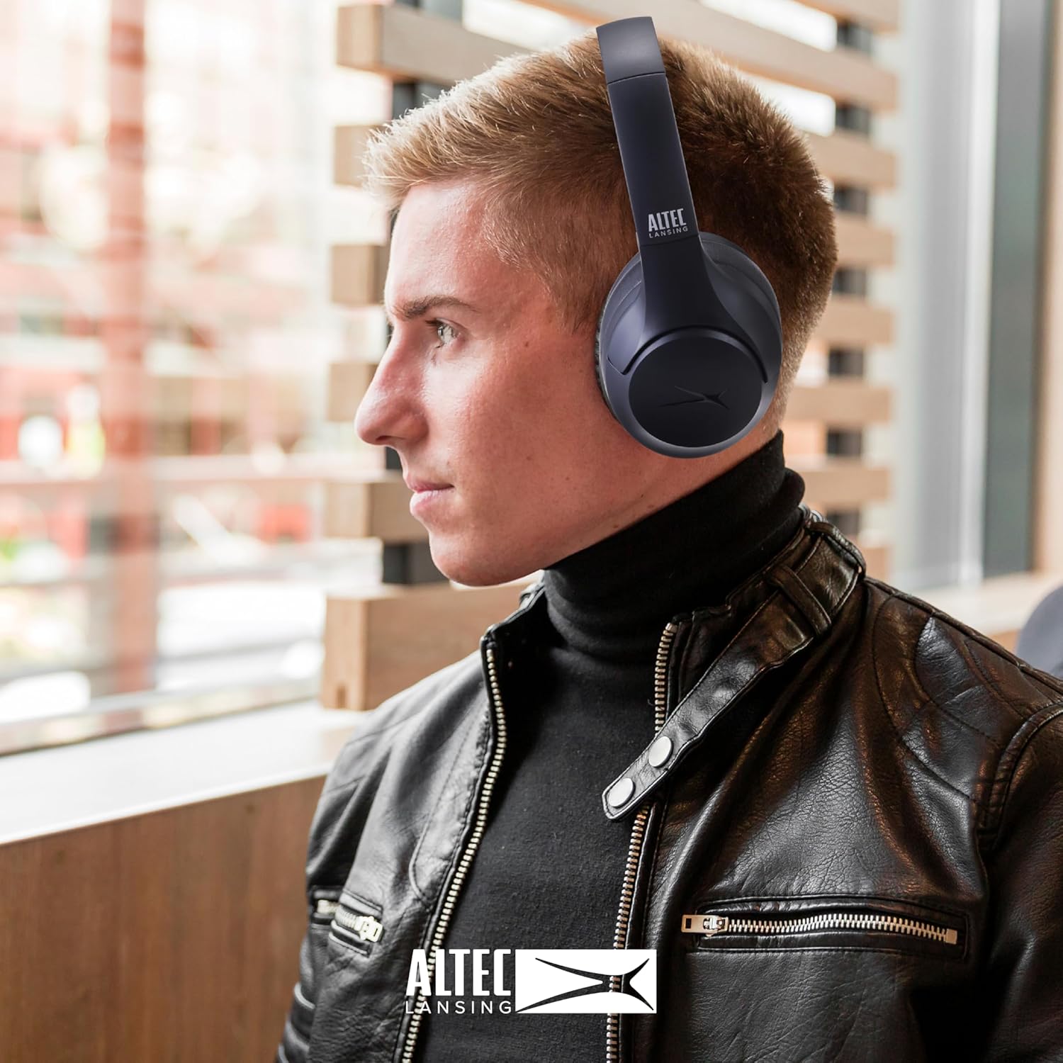 Altec Lansing ComfortQ 2.0 Over Ear Bluetooth Headphones, Wireless Noise Cancelling Headphones with 50-Hour Battery, Foldable Design, Voice Assistant, Quick Charge, Bluetooth 5.3