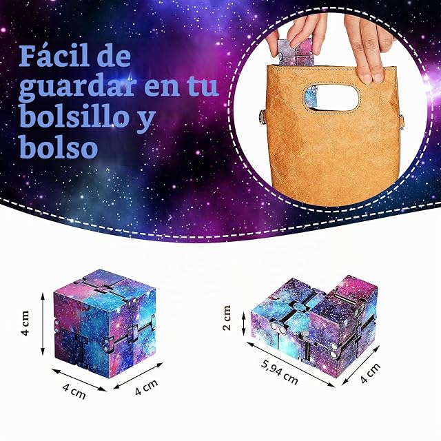 Foto 2 de 7 de Juguete de Cubo Infinito Mágico Bloques Fidget