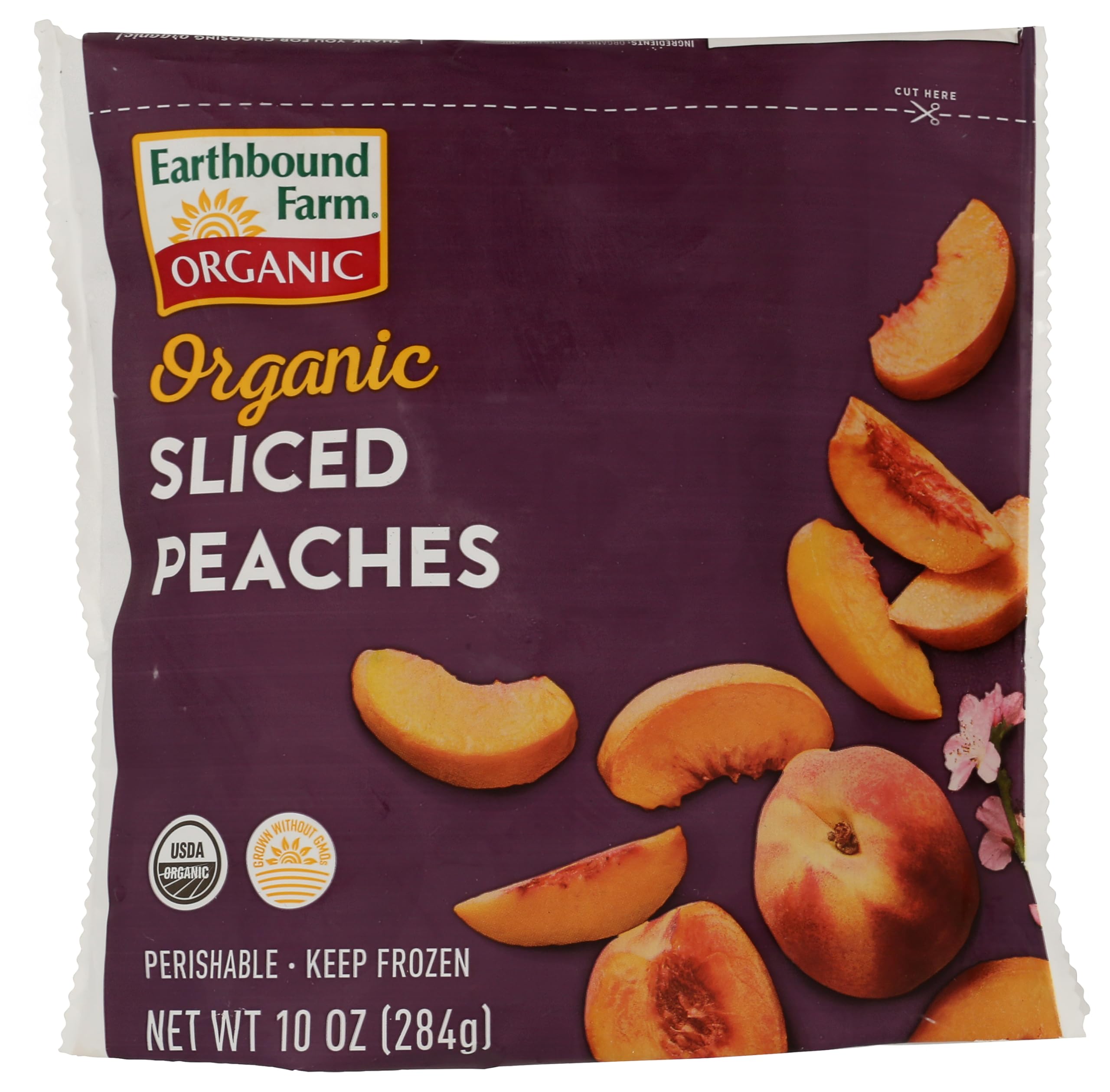 Earthbound Farms Organic Sliced Peaches, 10 Ounce (Pack of 12)