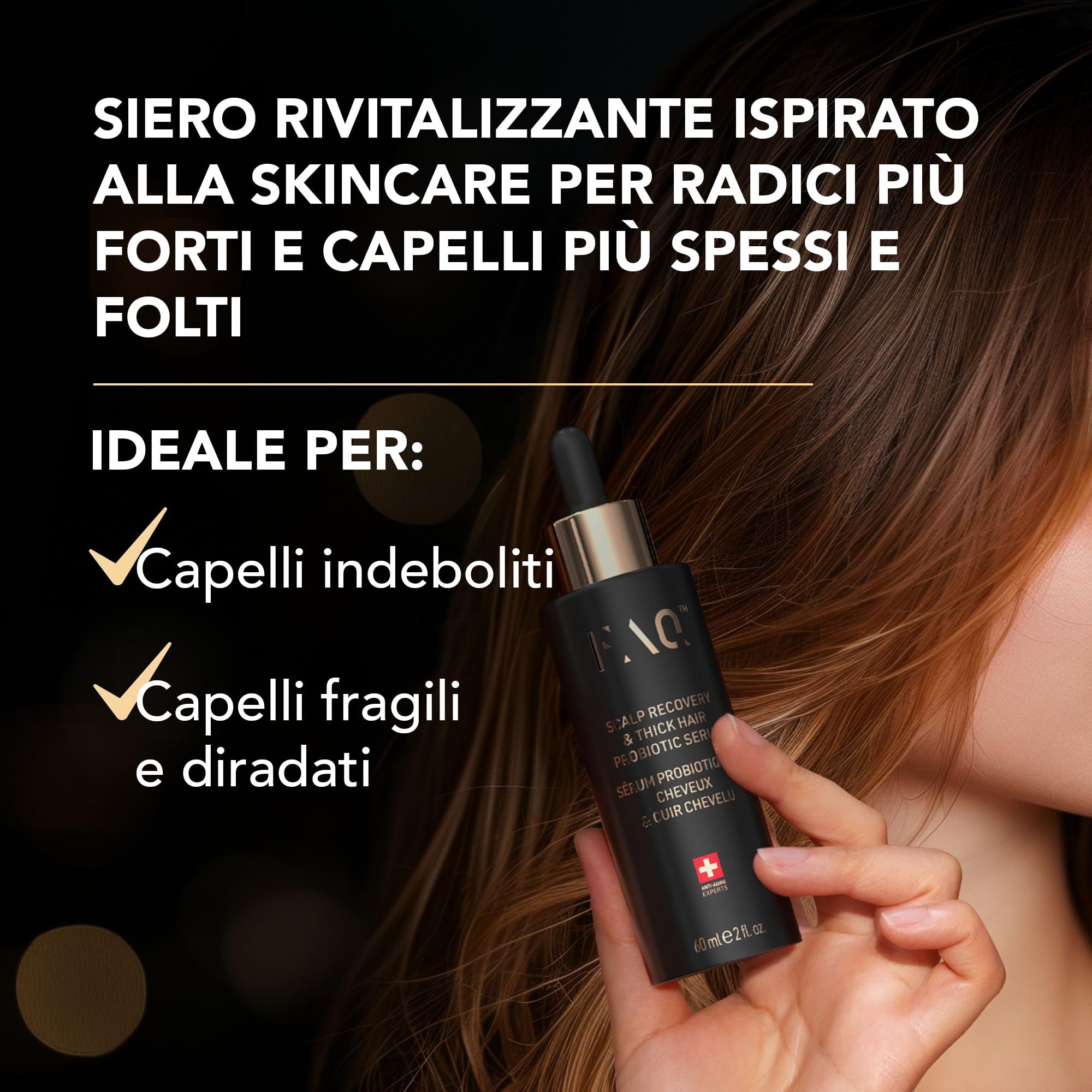 FAQ Siero Probiotico Cuoio Capelluto E Capelli Folti Con Centella, 30 Ml