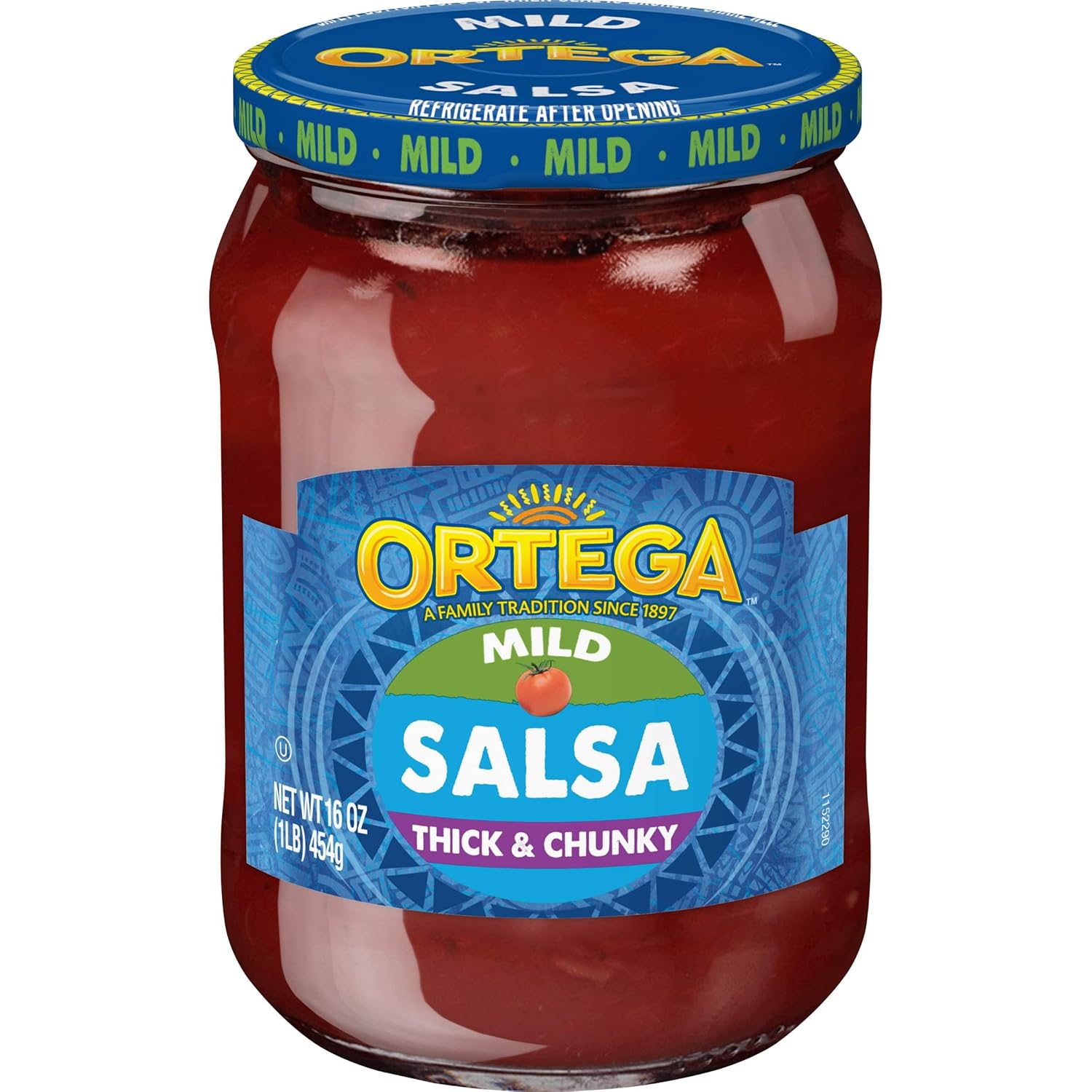 Ortega Thick & Chunky Mild Salsa, 16 Ounce (Pack of 12)