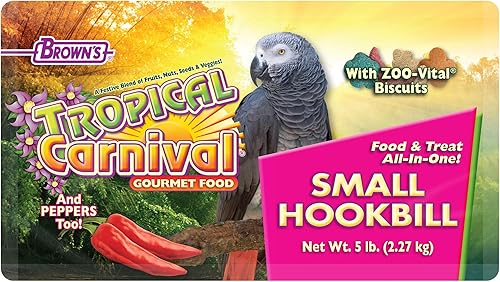 Miniatura 4 de F.M. Brown's Tropical Carnival - Alimento gourmet para pájaros para loros, grises africanos y conures de menos de 13 pulgadas, probióticos para la
