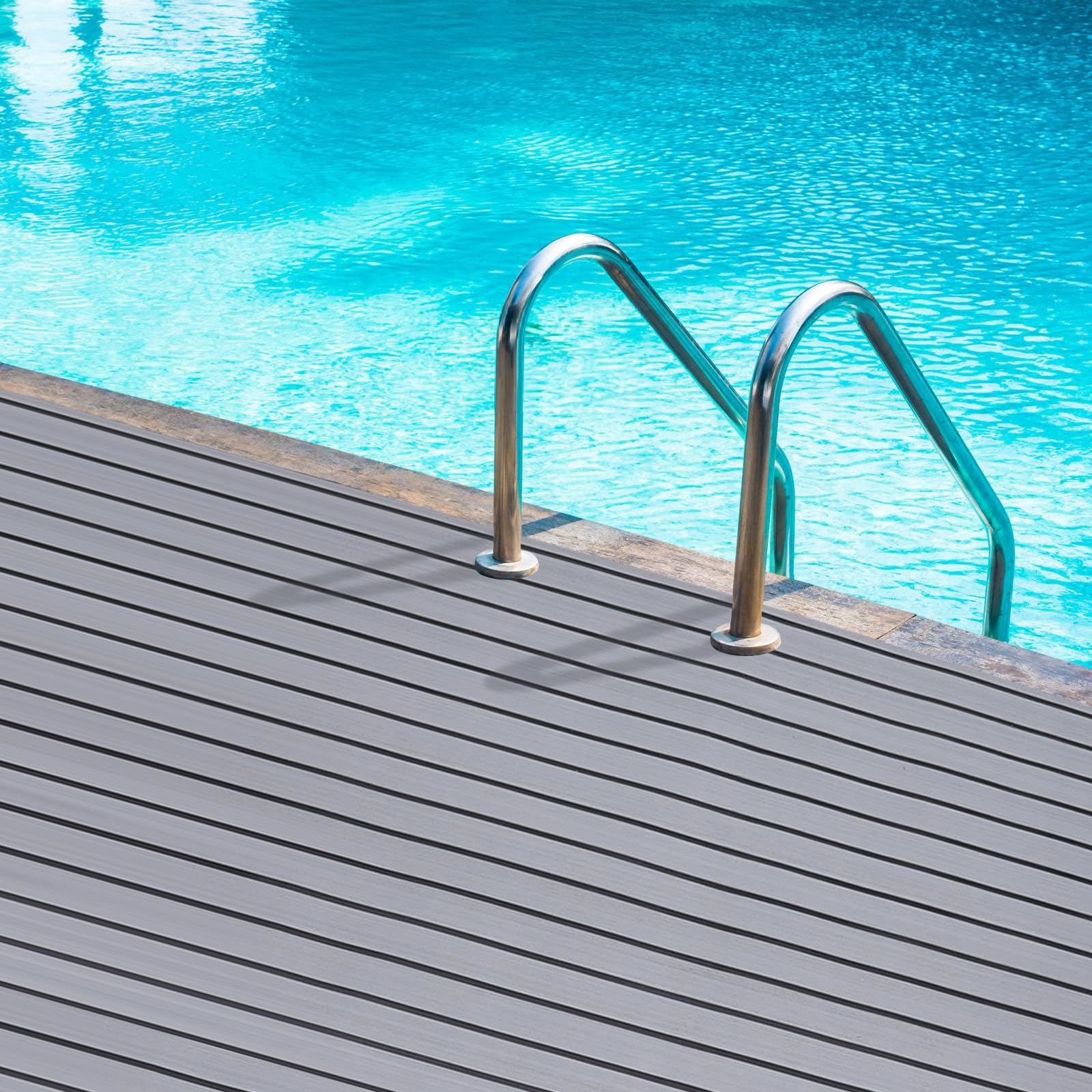 Eva Schaum Bootsteppich, Anti Rutsch Deck Teppich Selbstklebend Boot, Boots Bodenbelag Teak Bodenmatte Zuschneidbare Matte, für Bootsdecks Fitnessstudios, 240 x 90 x 0.6 cm