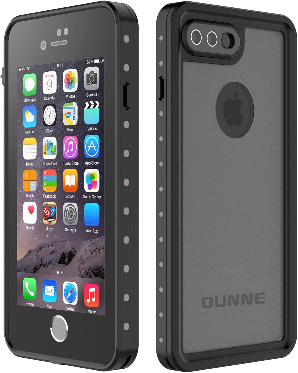 OUNNE iPhone 7 Plus/8 Plus Waterproof Case, Underwater Full Sealed Cover  Snowproof Shockproof Dirtproof Waterproof Case for iPhone 7 Plus/8 Plus ...