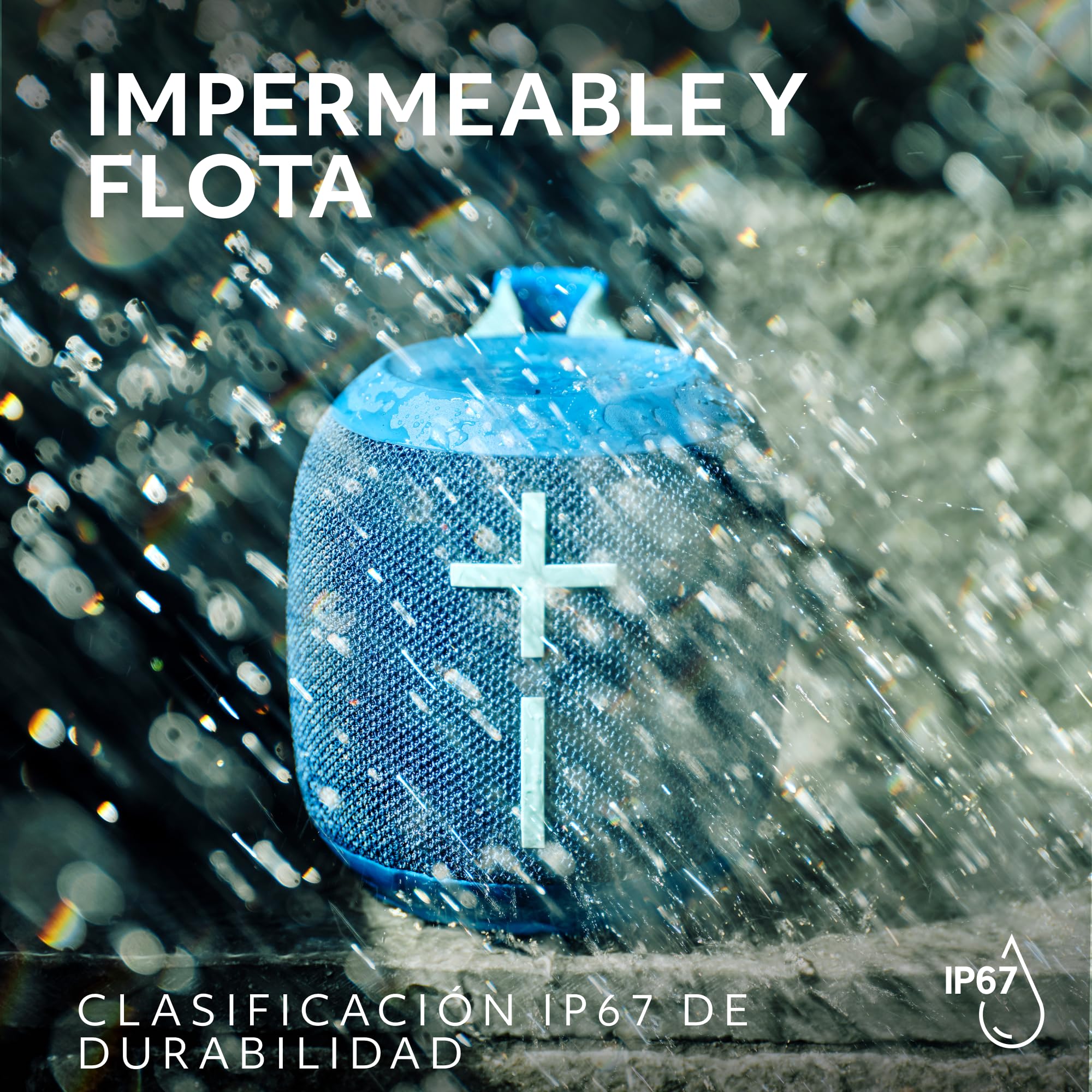 Ultimate Ears Wonderboom 4, Altavoz Bluetooth portátil Resistente al Agua con Graves potentes y Sonido de 360 Grados, Altavoz Flotante a Prueba de Polvo con Radio de acción de 40m - Negro — view 8
