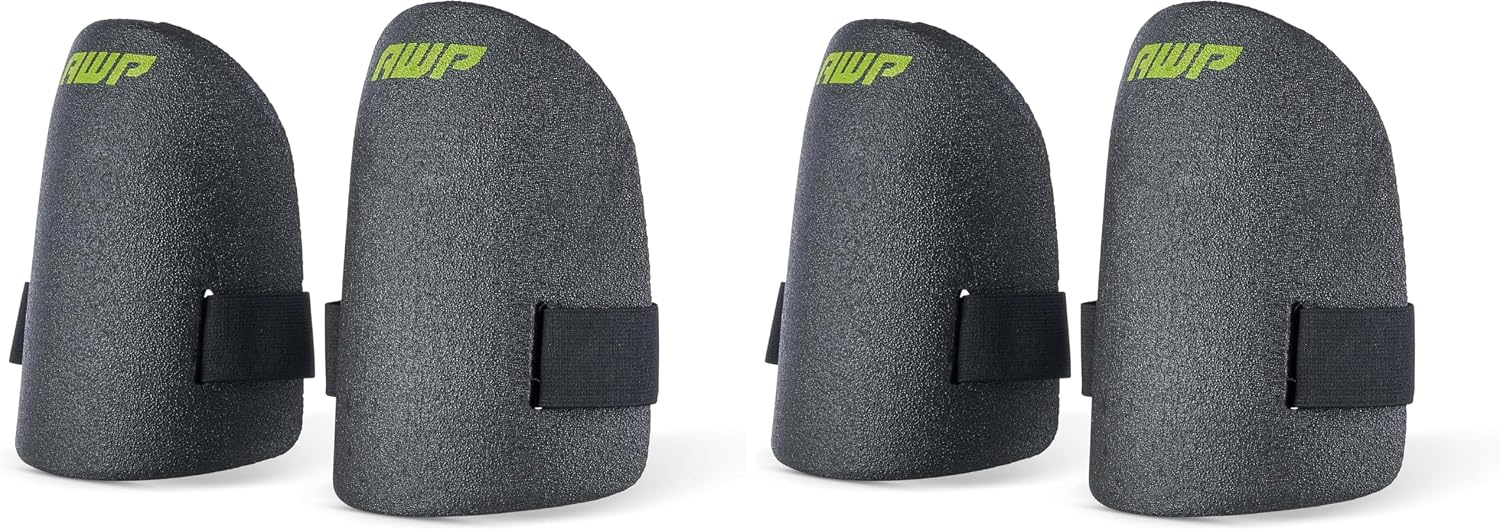 AWP Ultralight Knee Pad | Custom Molded Foam Work Knee Pads for Hardwood, Laminate, Tile, Landscaping, Gardening & More | One Size (Pack of 2)