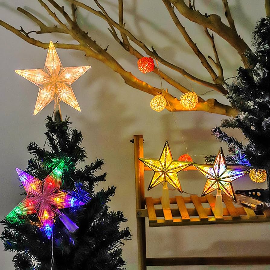 Amazon.co.jp: クリスマスツリートッパー クリスマス星型ライト Amazon.co.jp: クリスマスツリートッパー クリスマス星型ライト