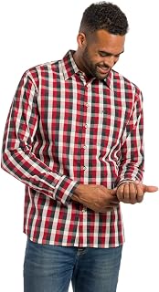 Evergreen Men's Long Sleeve Button Up Shirt | Repels Liquids, Stains, and Odors