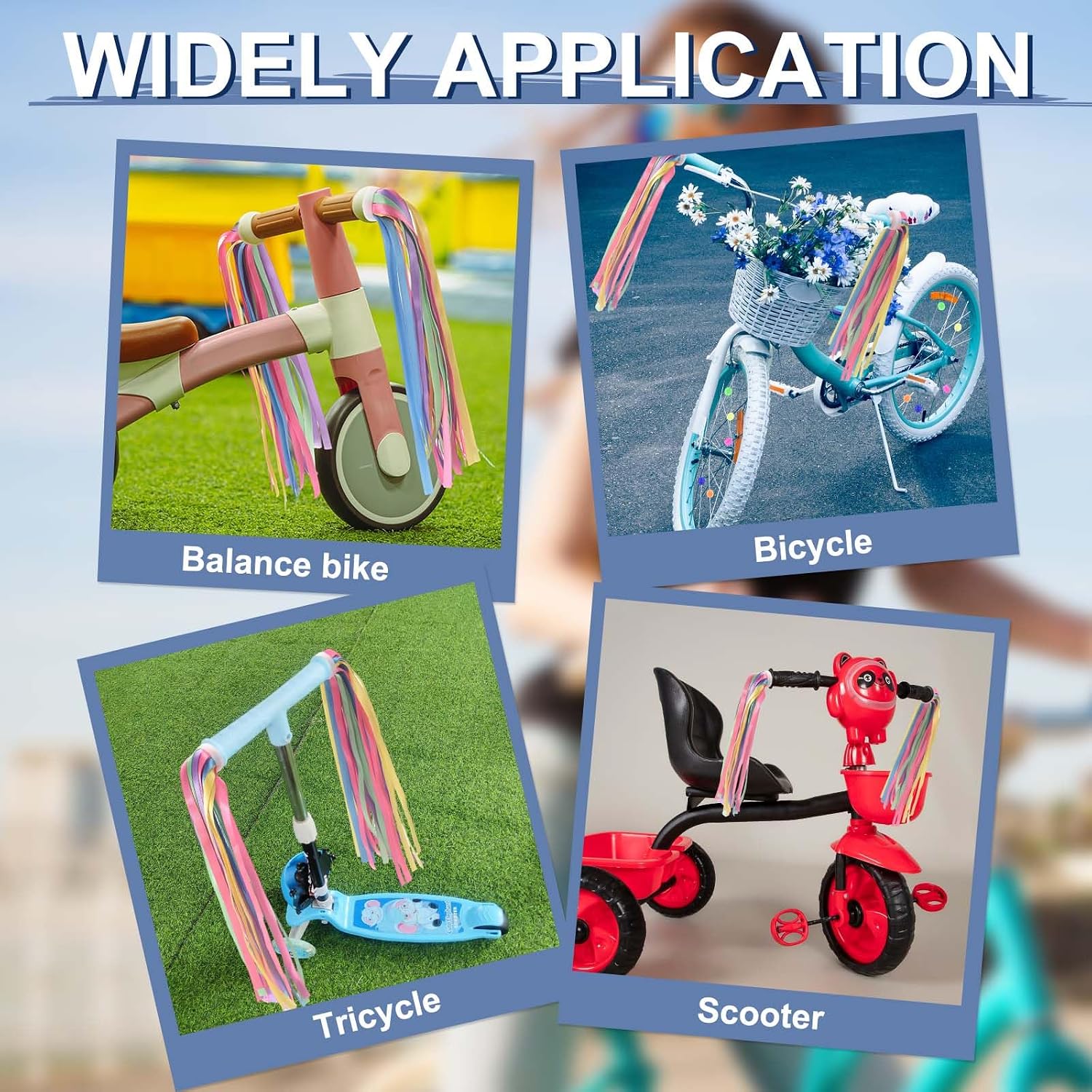 Bike Streamers, Handlebar Tassels Grips Ribbon