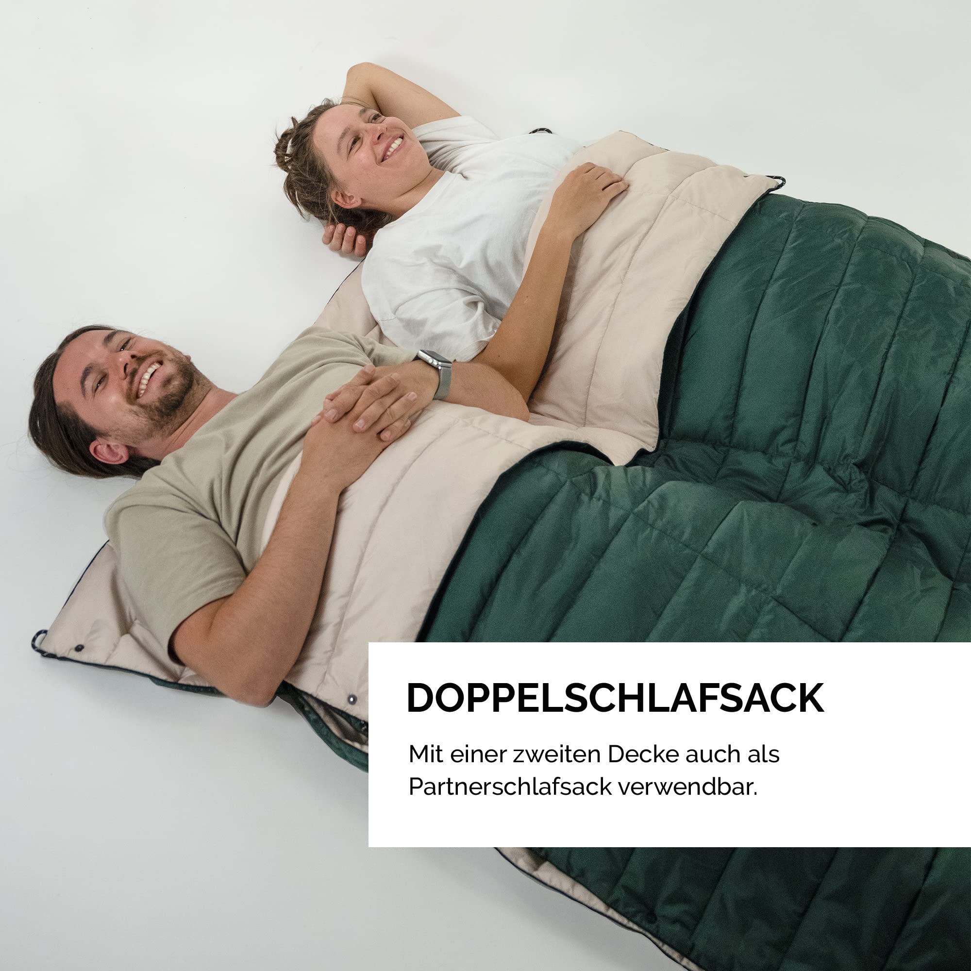 HYOH Base Blanket Outdoor Decke, Wasserabweisende Beschichtung, Als Decke, Schlafsack, Doppelschlafsack Oder Poncho Nutzbar, Einfach Faltbar, Kleines Packmaß, Mit Packsack, 140 Cm X 190 Cm