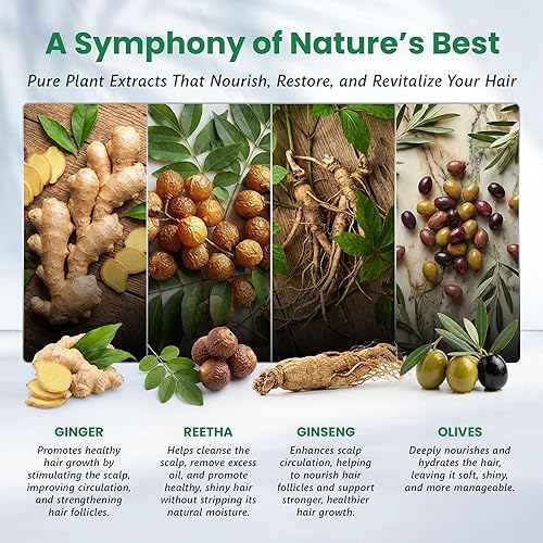 Miniatura 4 de Champú para cabello negro natural a base de hierbas Negro -,Negro (Natural Black)