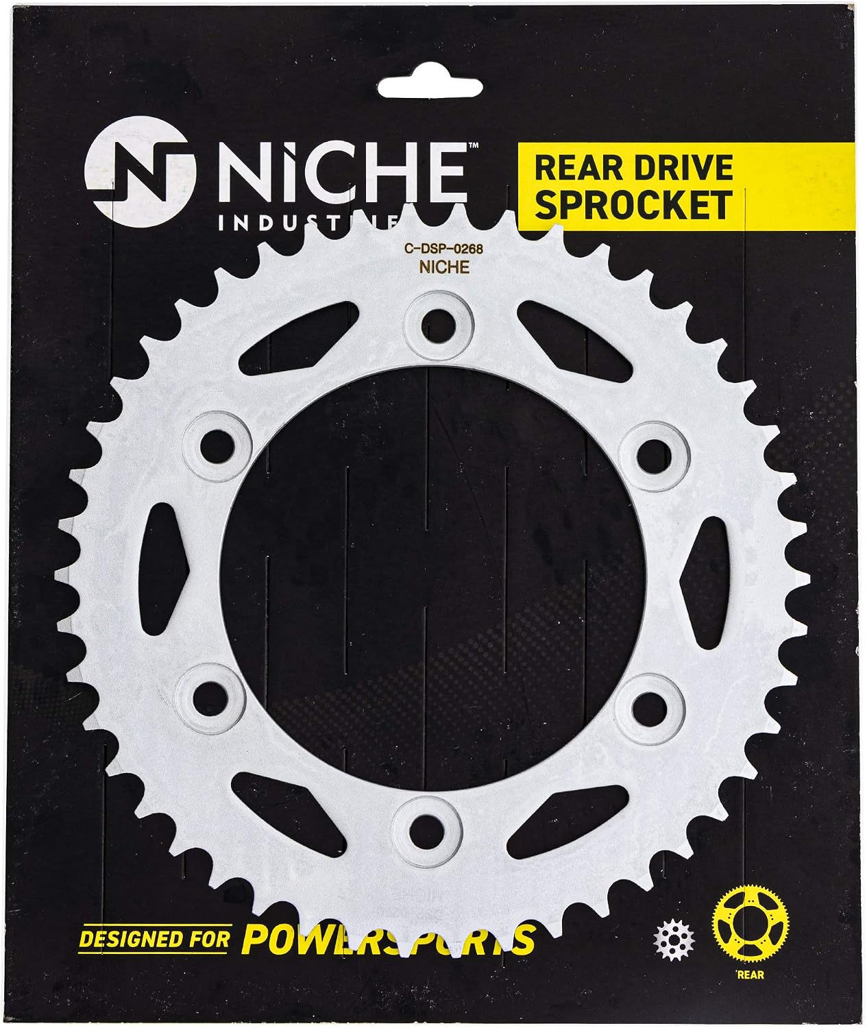 NICHE Drive Sprocket Chain Combo for Honda CBR600F Front 16 Rear 46 Tooth 520V-X X-Ring 112 Links