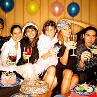 Vista 5 de Yungyan 50 Pcs Back to 1950S Plates Disposable Paper Tableware 9 Inch Dinner Plates 7 Inch Dessert Party Decoration Supplies