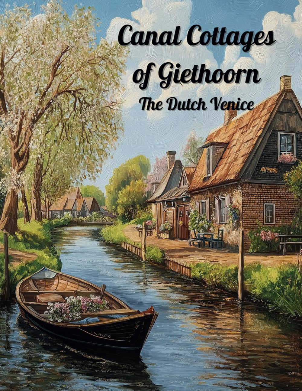 Canal Cottages of Giethoorn: The Dutch Venice Coloring Book