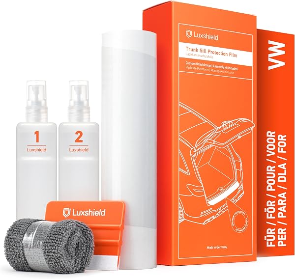 Luxshield folia ochronna na krawędź załadunkową kompatybilny z VW Arteon Shooting Brake 3H9 I 2020-2024 – ochrona przed zarysowaniami, folia ochronna na lakier – przezroczysty błyszczący