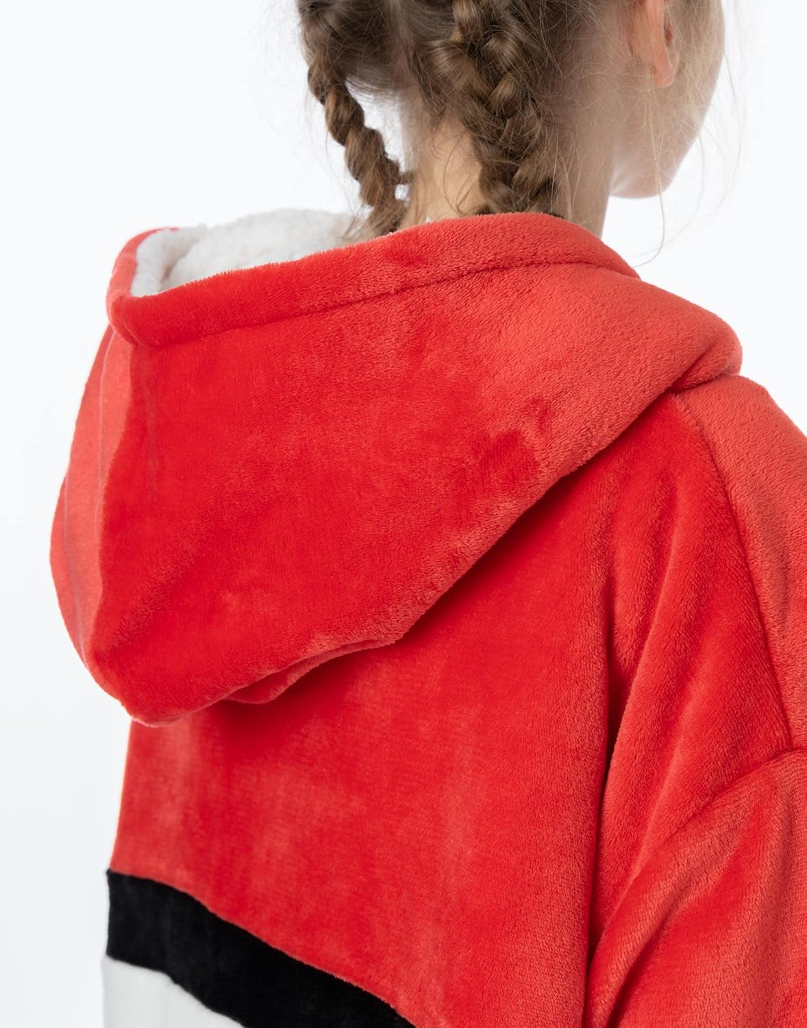 Pokemon Kids Blanket Hoodie Oversized Double Lined Sherpa Fleece Yellow Or Red - Image 7