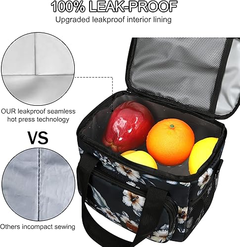 Miniatura 4 de Femuar Bolsas de almuerzo para mujereshombres, bolsa de almuerzo aislada para el trabajo, oficina, escuela, picnic, bolsa de almuerzo a prueba de