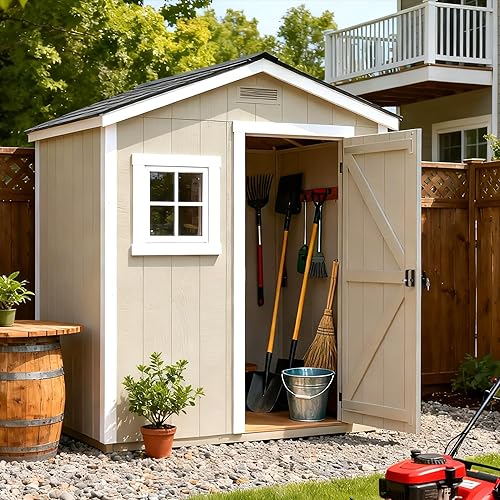 Miniatura 2 de SKYSEN Pestillo de cerradura de puerta de cobertizo, cerradura de manija en T de puerta de cobertizo, 5-12 pulgadas de vapor - 2 llaves - Herrajes