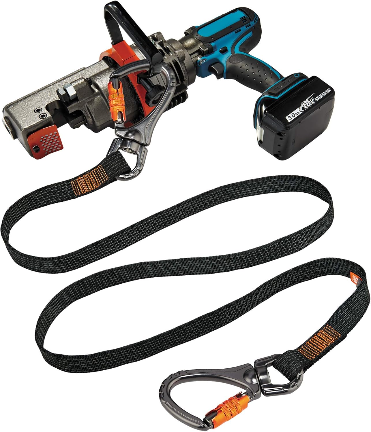 Hоttеѕt Sаlе Tool Lanyard for Heavy Tools, Dual Double-Locking Carabiner, Tool Weight Capacity 40 lbs, Ergodyne Squids 3139, Black, Standard