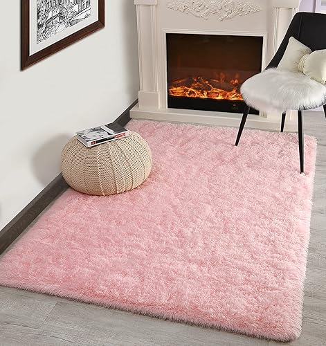Miniatura 142 de Kimicole Alfombras de área grandes de 7 x 10 pies para sala de estar y dormitorio, alfombra suave y esponjosa, alfombras peludas antideslizantes