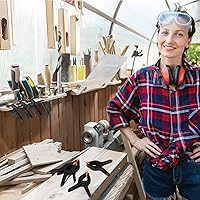 Vista 5 de Tanlade 50 abrazaderas de resorte de 6 pulgadas, clips de resorte resistentes con apertura de mandíbula, abrazaderas de telón de fondo para soporte