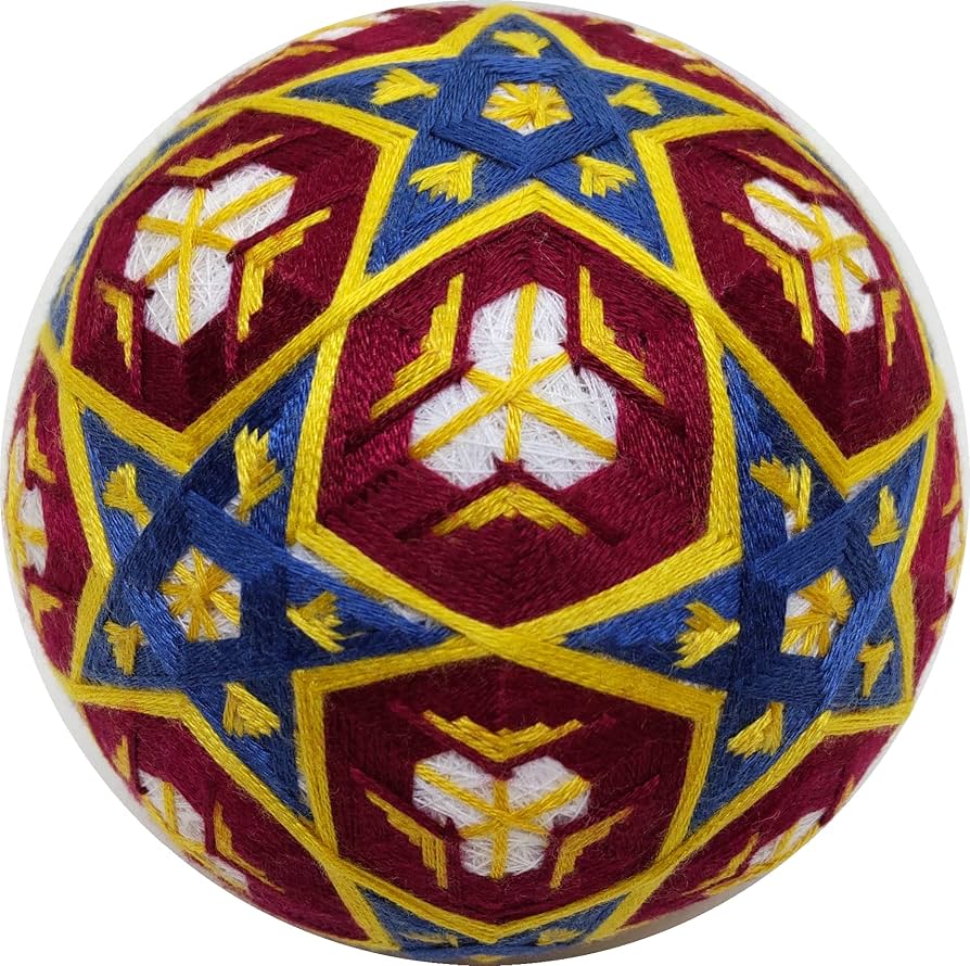 Amazon | 手毬猫の店 てまり「星」 手まり 手毬 手鞠 (10cm