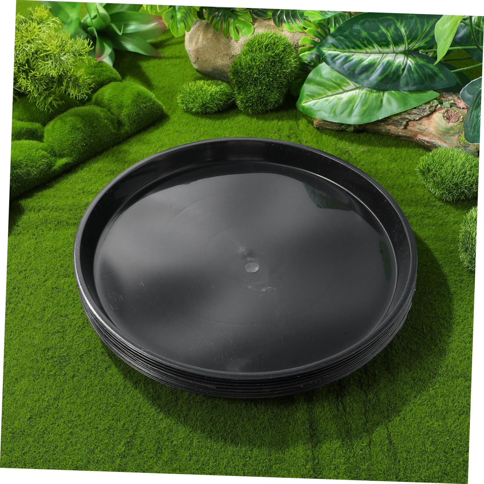 Toddmomy 10piezas Fondo del Recipiente De Plástico Platillos para Plantas Bandejas para Macetas Unidades Bandejas Redondas para Agua para Jardín y Contenedores para Plantas