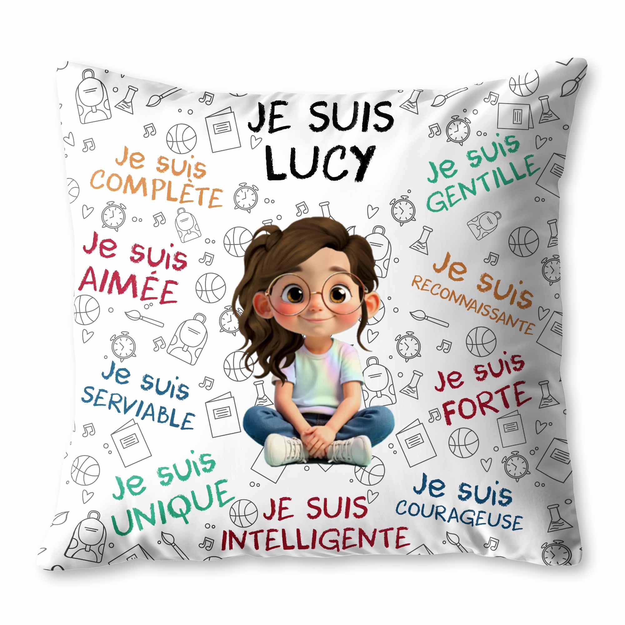 Affirmations of Self Love and Positivity Pillow Personalized Custom Pillow Gift for Daughters