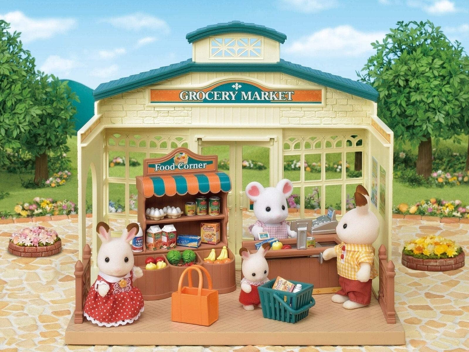 Sylvanian Families - 5315 - Le supermarché Coffrets de Figurines, 100% Plastique Multicolore