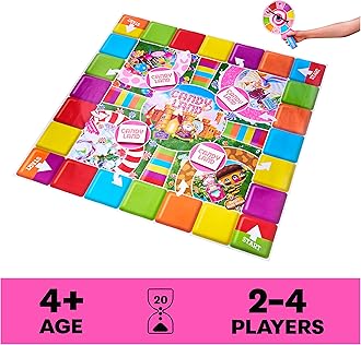 Spin Master Games, Giant Candy Land Game, Activity Game, Kids Party Board Game, Indoor & Outdoor Board Game, Christmas Gifts for Kids, Ages 4+